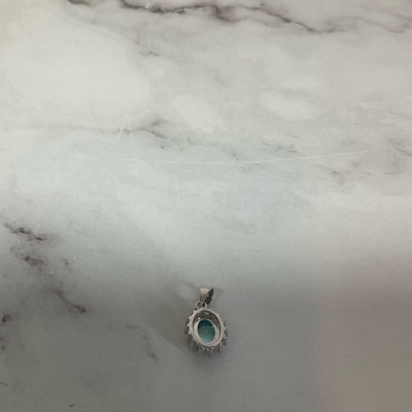 Real Blue Topaz Pendant, Ring, Earrings on 925 Sterling Silver - Picture 6 of 11